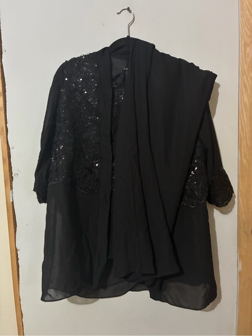 Hello Molly Black Sequin Embellished Pantsuit